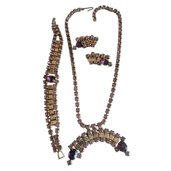 Vintage Rhinestone Parure Set (A4268) - Picture 2 of 7